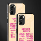 opening hours glass case for mi 11x 5g image-2