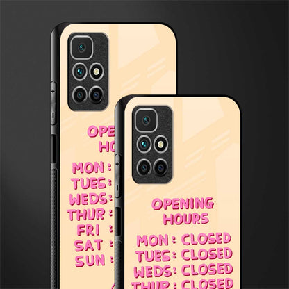 opening hours glass case for redmi 10 prime image-2