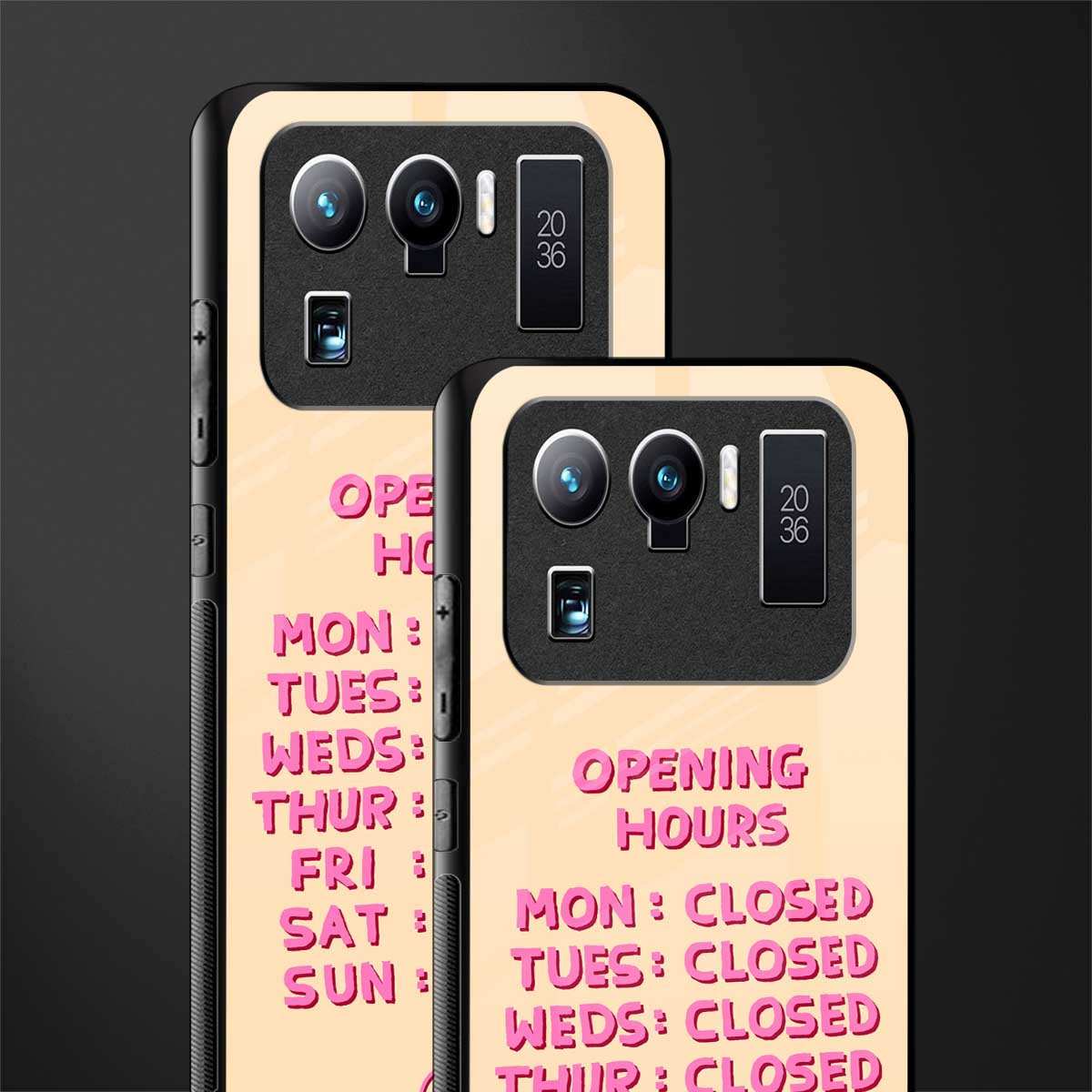 opening hours glass case for mi 11 ultra 5g image-2