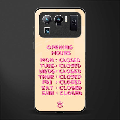 opening hours glass case for mi 11 ultra 5g image