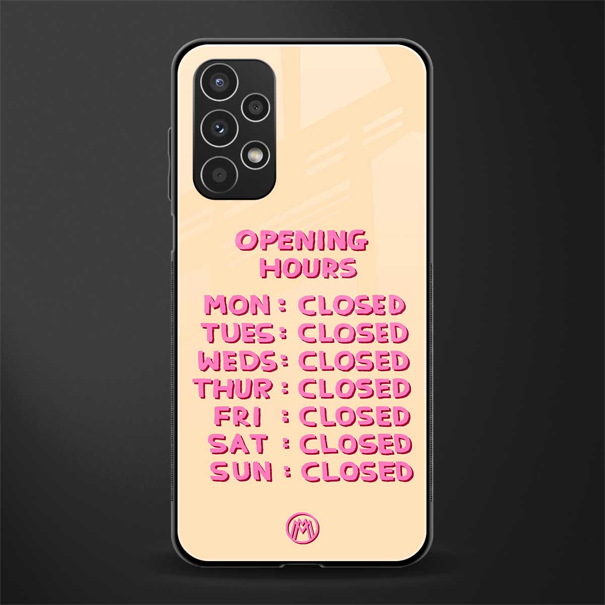 opening hours back phone cover | glass case for samsung galaxy a13 4g