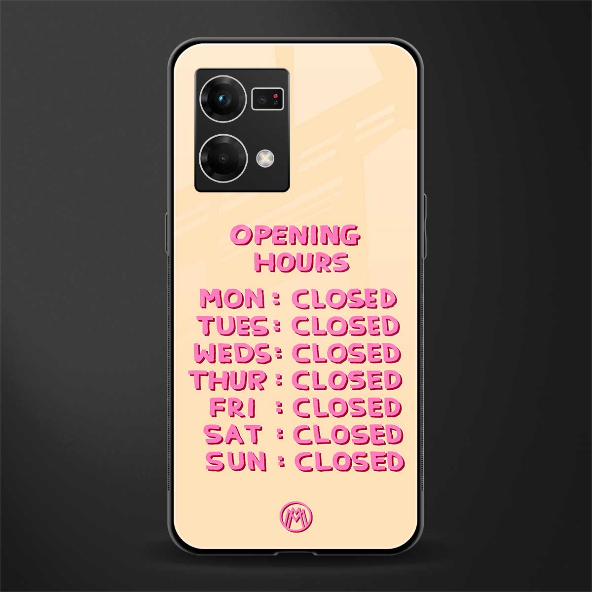 opening hours back phone cover | glass case for oppo f21 pro 4g