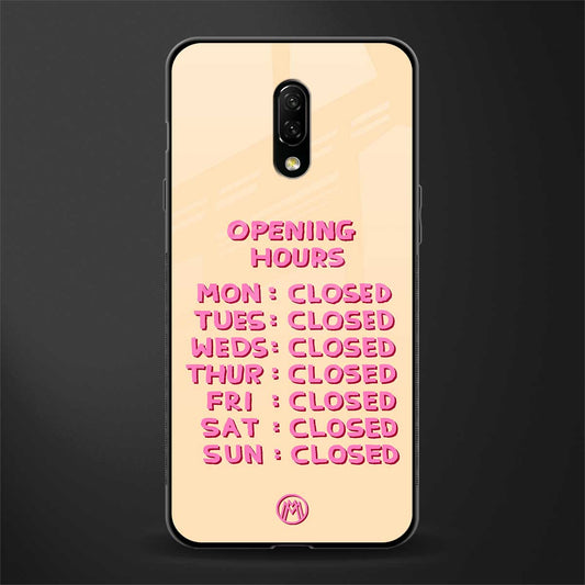 opening hours glass case for oneplus 7 image