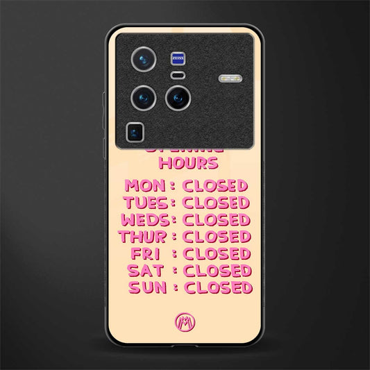 opening hours glass case for vivo x80 pro 5g image