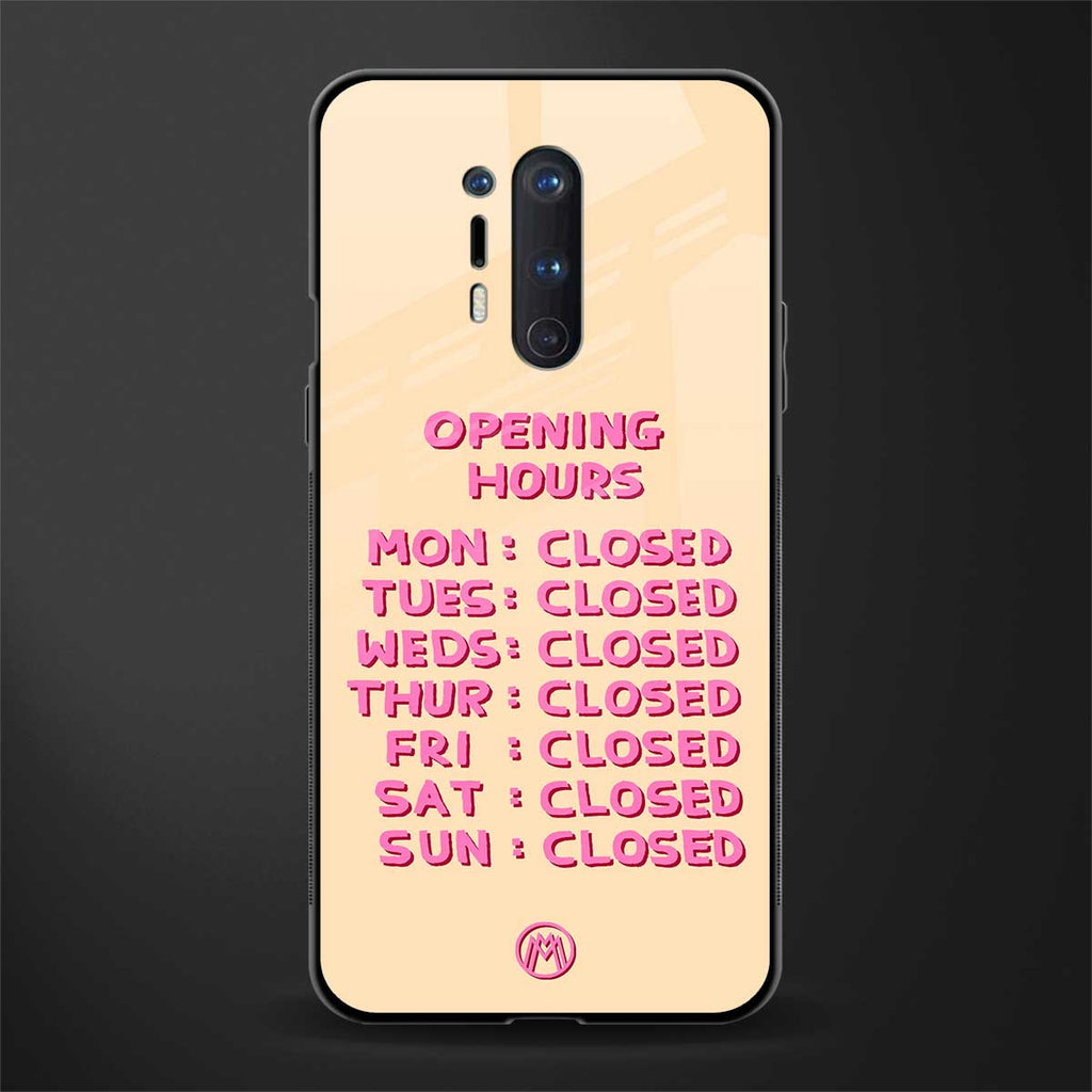 opening hours glass case for oneplus 8 pro image