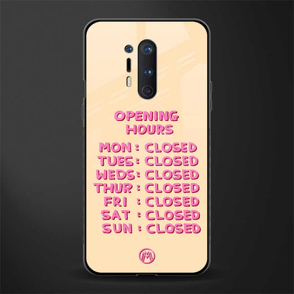 opening hours glass case for oneplus 8 pro image