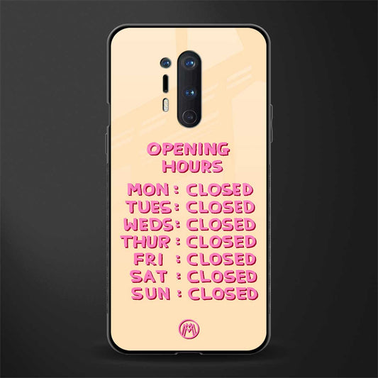 opening hours glass case for oneplus 8 pro image