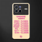 opening hours glass case for vivo x80 image