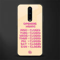opening hours glass case for oneplus 8 image
