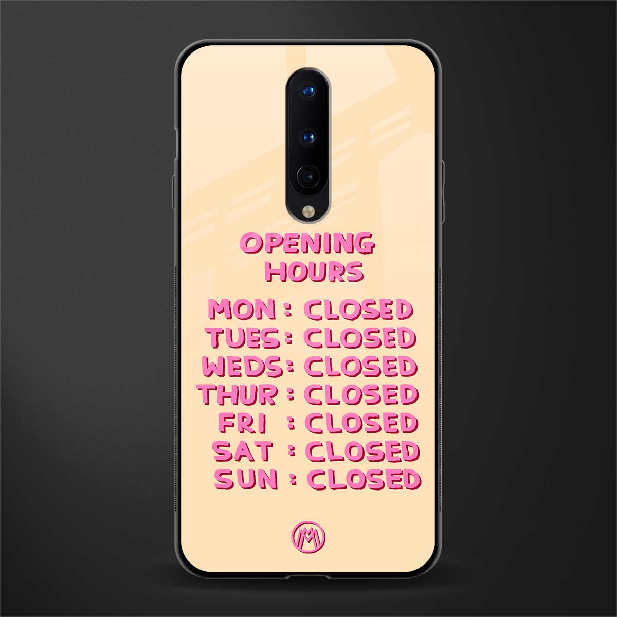 opening hours glass case for oneplus 8 image