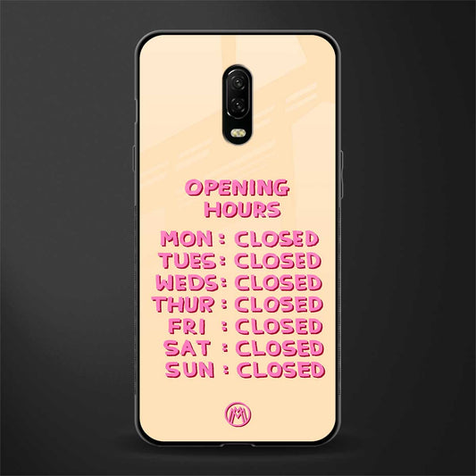 opening hours glass case for oneplus 6t image