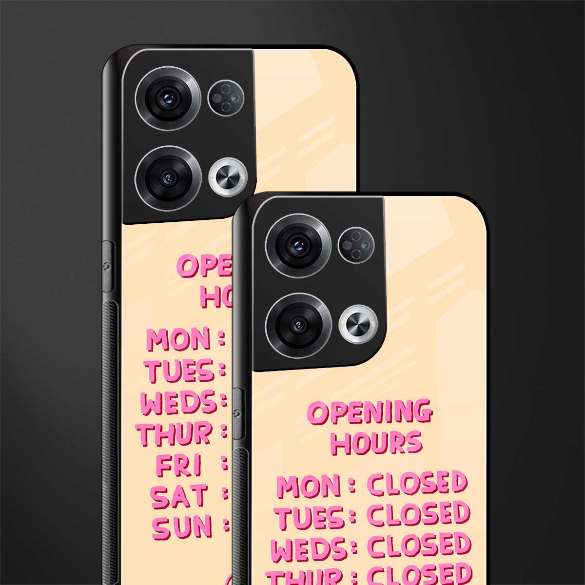 opening hours back phone cover | glass case for oppo reno 8