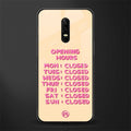 opening hours glass case for oneplus 6 image