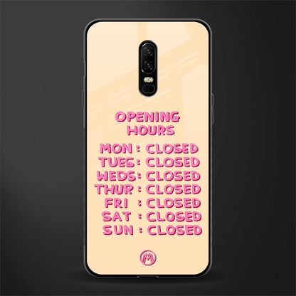 opening hours glass case for oneplus 6 image