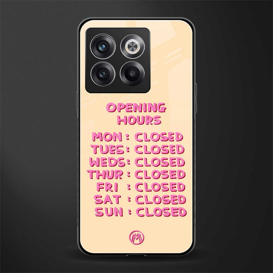 opening hours back phone cover | glass case for oneplus 10t