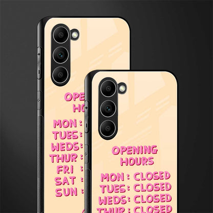 opening hours glass case for phone case | glass case for samsung galaxy s23