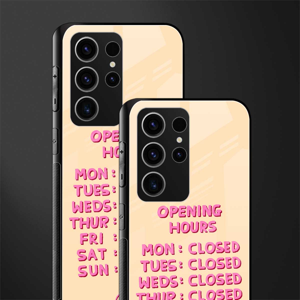 opening hours glass case for phone case | glass case for samsung galaxy s23 ultra