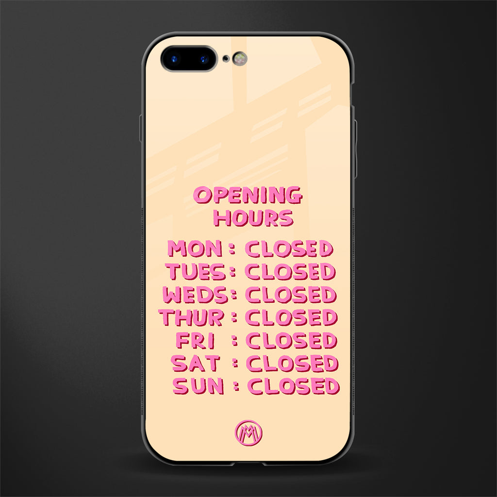 opening hours glass case for iphone 8 plus image