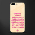 opening hours glass case for iphone 8 plus image
