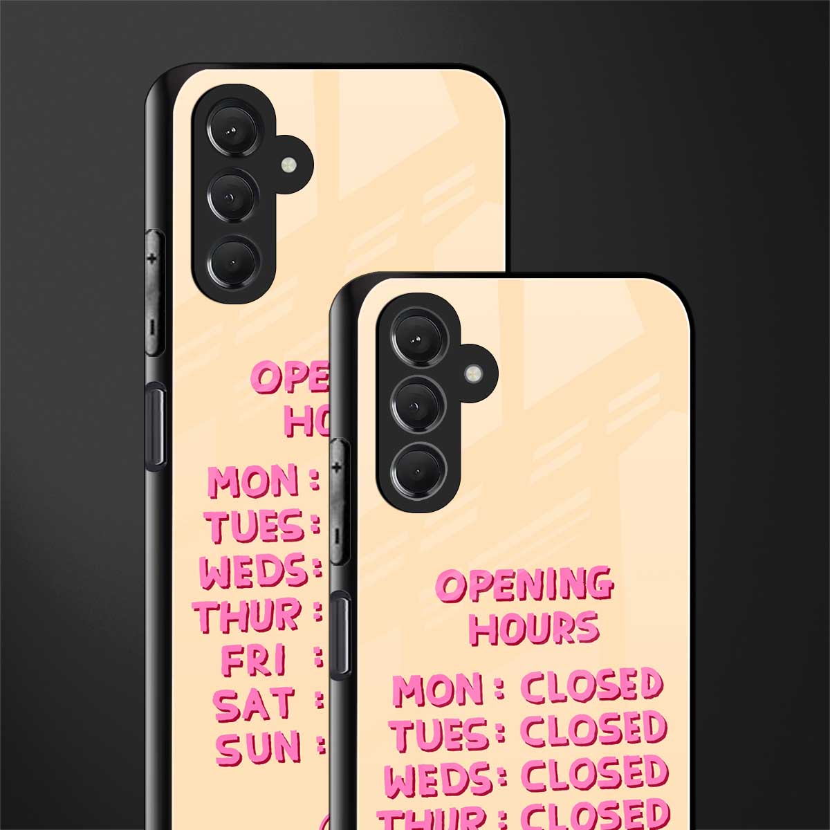 opening hours back phone cover | glass case for samsun galaxy a24 4g