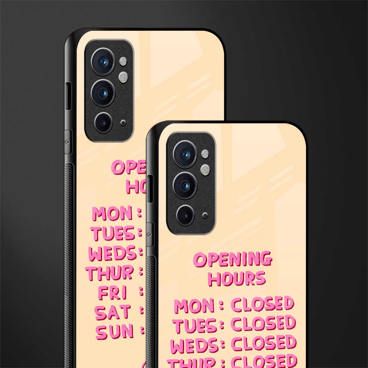 opening hours glass case for oneplus 9rt image-2