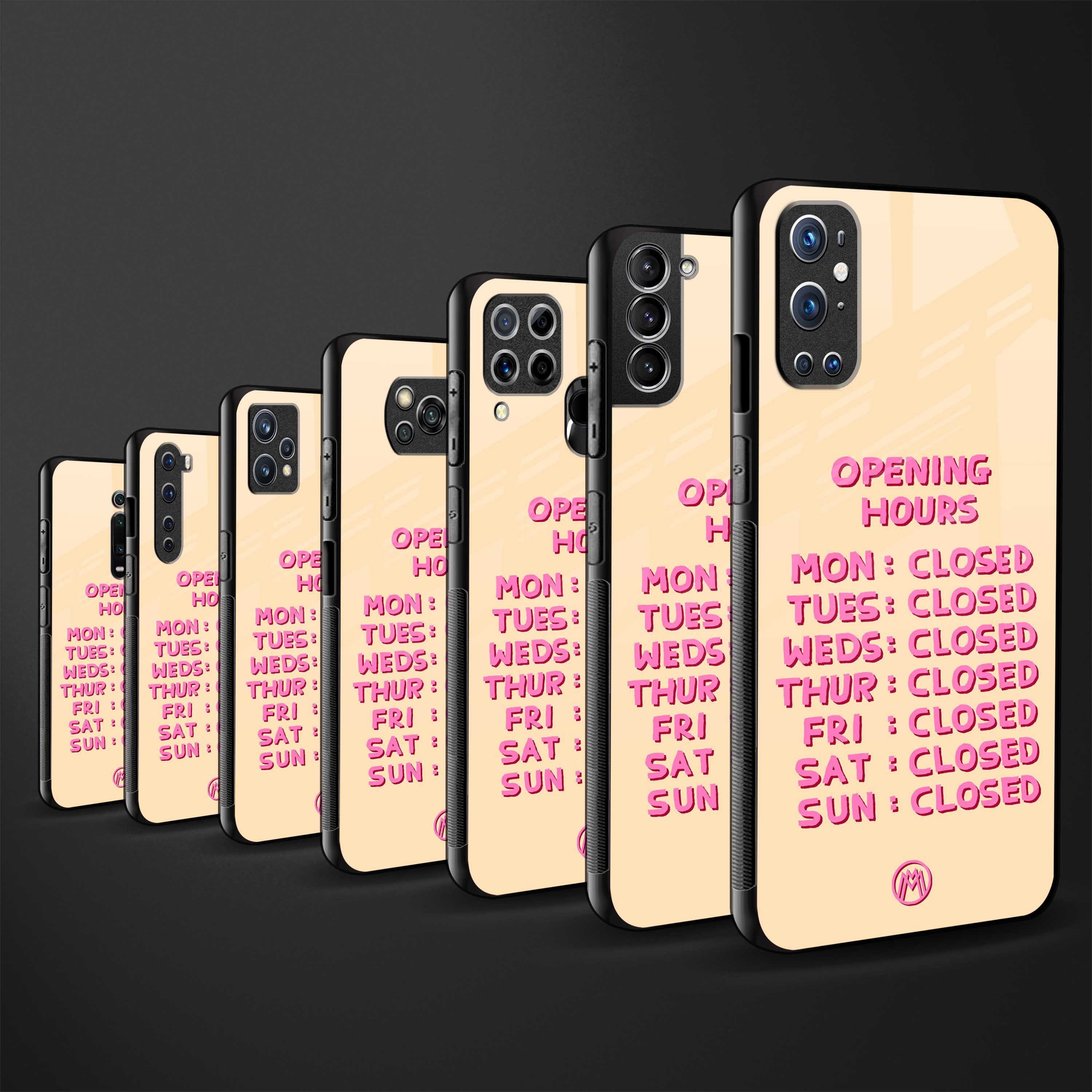 opening hours glass case for samsung galaxy a51 image-3