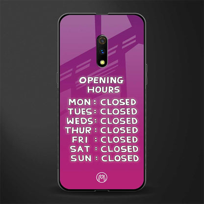 opening hours pink edition glass case for oppo k3 image