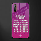 opening hours pink edition glass case for vivo s1 image