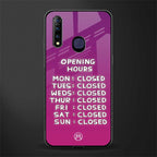 opening hours pink edition glass case for vivo z1 pro image