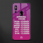 opening hours pink edition glass case for vivo v15 image