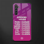 opening hours pink edition glass case for realme 6i image