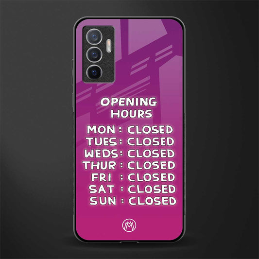 opening hours pink edition glass case for vivo v23e image