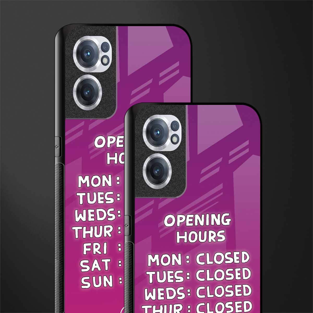 opening hours pink edition glass case for oneplus nord ce 2 5g image-2