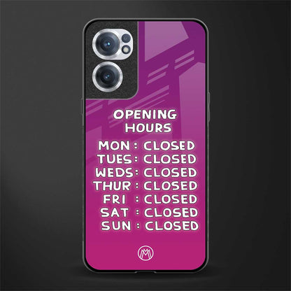 opening hours pink edition glass case for oneplus nord ce 2 5g image