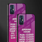 opening hours pink edition glass case for vivo v17 image-2