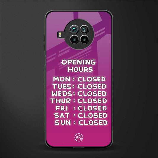 opening hours pink edition glass case for mi 10i image