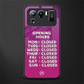 opening hours pink edition glass case for mi 11 ultra 5g image