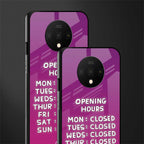 opening hours pink edition glass case for oneplus 7t image-2
