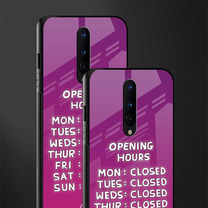 opening hours pink edition glass case for oneplus 8 image-2