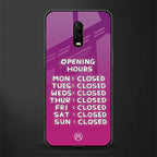 opening hours pink edition glass case for oneplus 6t image