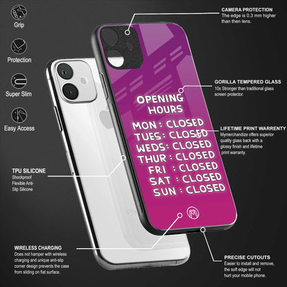 opening hours pink edition glass case for oneplus 7 pro image-4