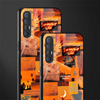orange aesthetic glass case for oppo reno 3 pro image-2