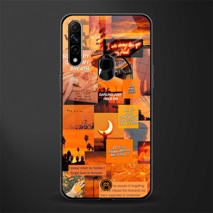 orange aesthetic glass case for oppo a31 image