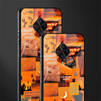 orange aesthetic glass case for vivo s1 pro image-2