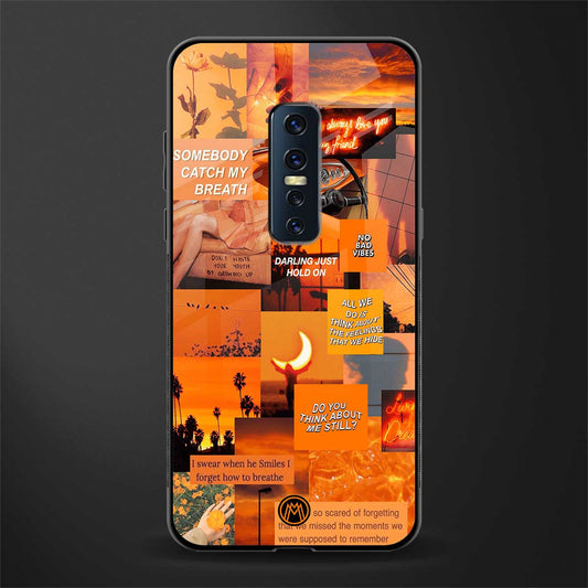 orange aesthetic glass case for vivo v17 pro image