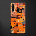 orange aesthetic glass case for redmi note 8 image
