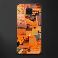 orange aesthetic glass case for poco m2 pro image
