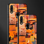 orange aesthetic glass case for redmi 7redmi y3 image-2