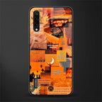 orange aesthetic glass case for mi a3 redmi a3 image
