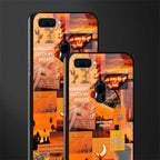 orange aesthetic glass case for oppo a12 image-2